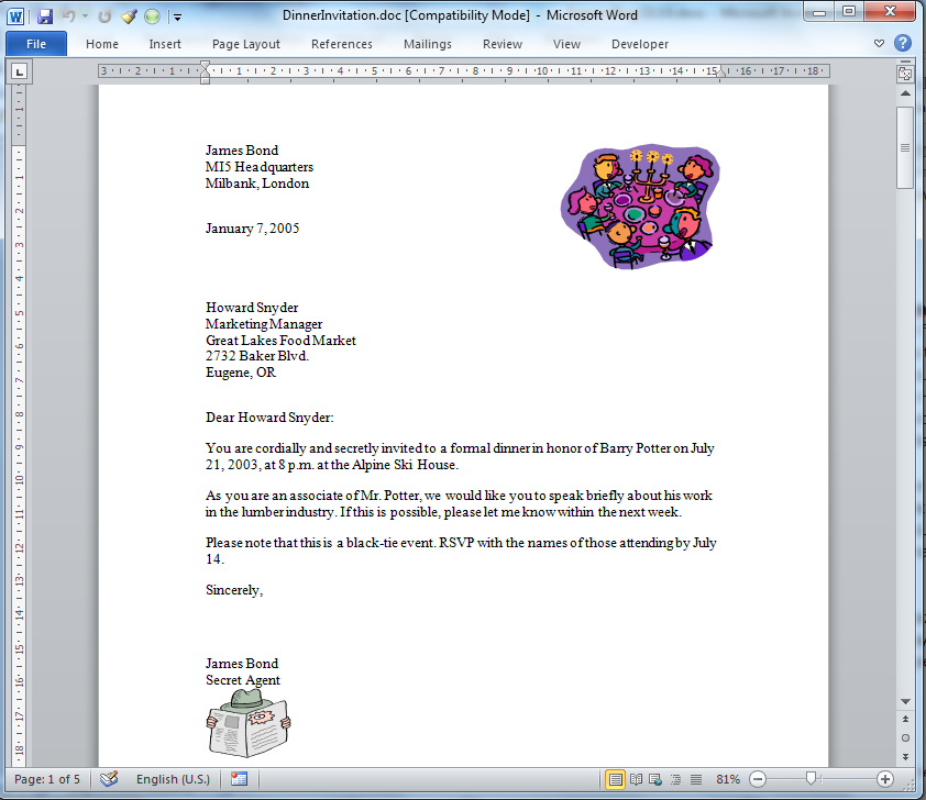 Sample Input Document