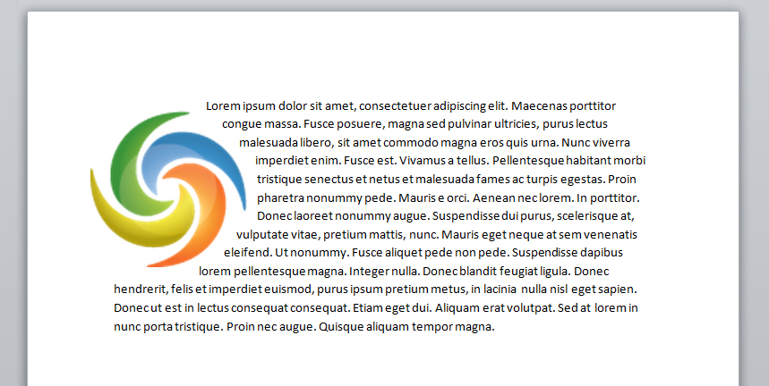 Tight Wrapping Word Document