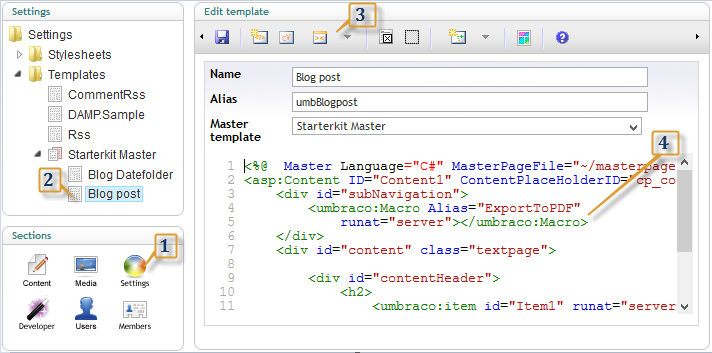 How to use Export to PDF macro
