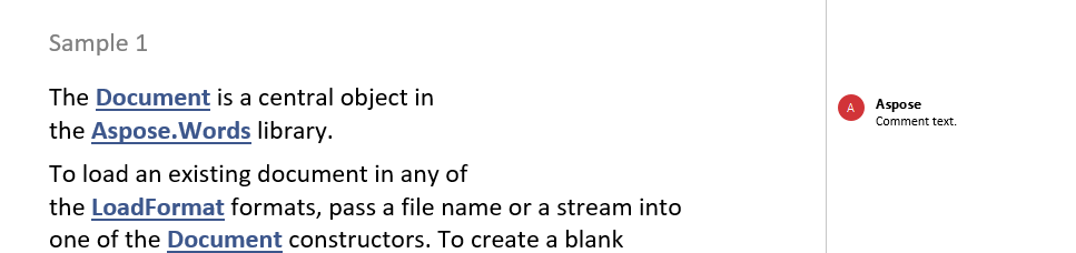 Image of the output generated by the sample code