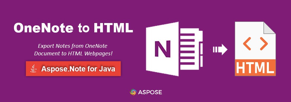 在 Java 中將 OneNote 轉換為 HTML