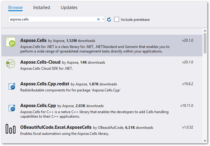 C# Excel 自动化库