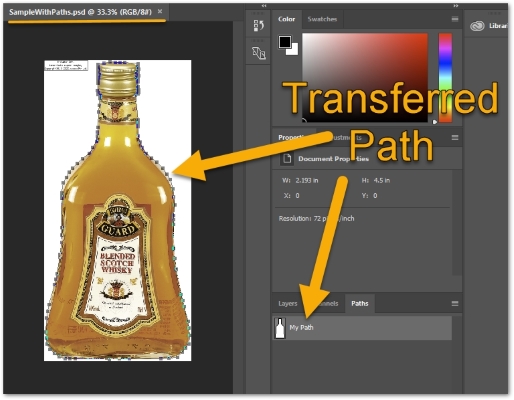 带有剪切路径的 TIFF 到 PSD